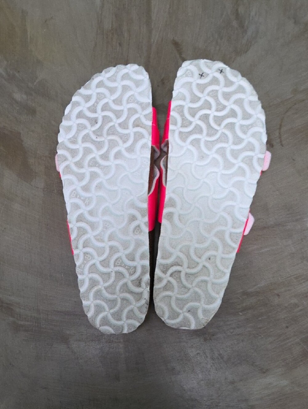 Birkenstock Neon Pink Double-Buckle Slides - Picture 5 of 6